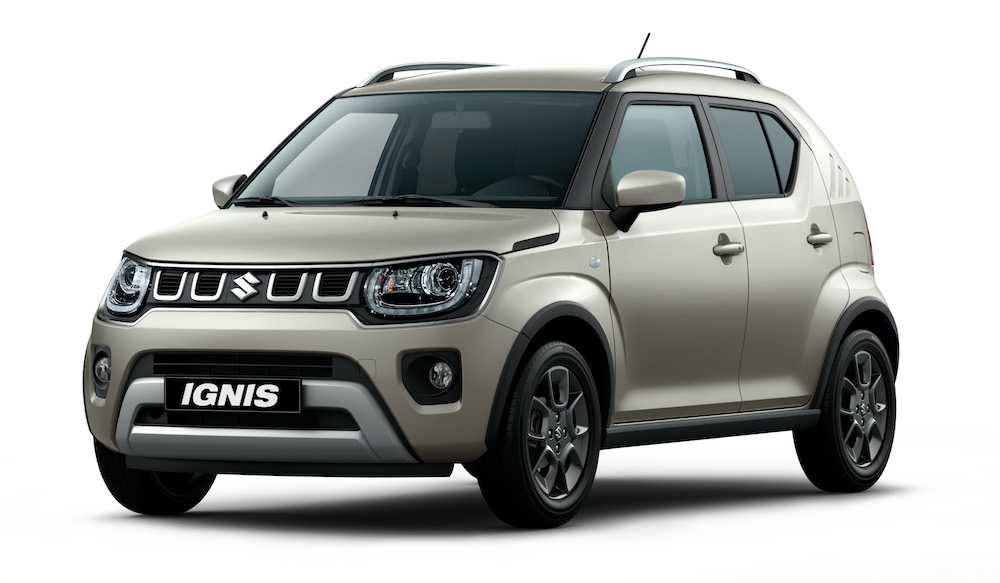 Caravan Ivory Pearl Metallic Suzuki Ignis